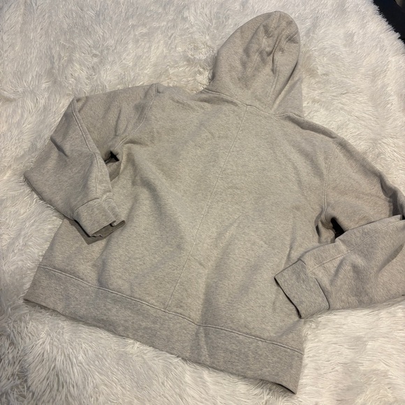 Athleta Retroplush Hoodie Womans’s Gray Sweatshirt Size Medium - Picture 10 of 12